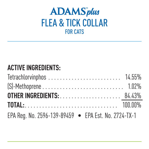 Adams Plus Flea & Tick Collar for Cats