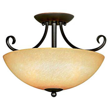 Hardware House 543769 Ceiling Light Fixture, Berkshire Series ~ Classic Bronze Finish