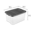 Sterilite Stacker Box (76 Quart, Flat Gray)