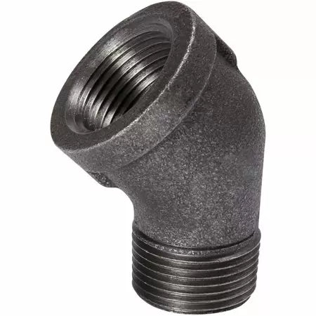 B & K Industries Black 45° Street Elbow 3/8