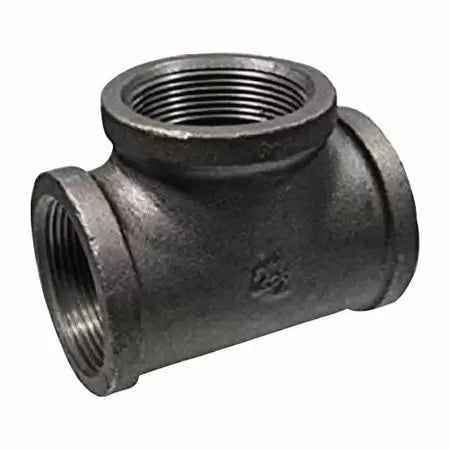 B & K Industries Black Tee 150# Malleable Iron Threaded Fittings 3