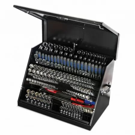 Montezuma 30 x 19 in. Steel Triangle Toolbox, Black - Large (Large, Black)