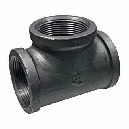 B & K Industries Black Tee 150# Malleable Iron Threaded Fittings 4