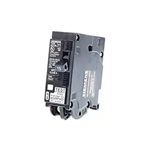 Siemens 15 Amp 1-Pole GFCI Plug-On Neutral Circuit Breaker, Black (15 A)