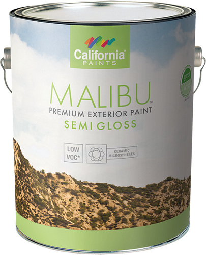 California Products Malibu Premium Exterior Paint Semi Gloss Pastel Base - 1 Gallon