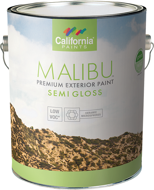 California Products Malibu Premium Exterior Paint Semi Gloss Deep Base - 1 Gallon (1 Gallon)