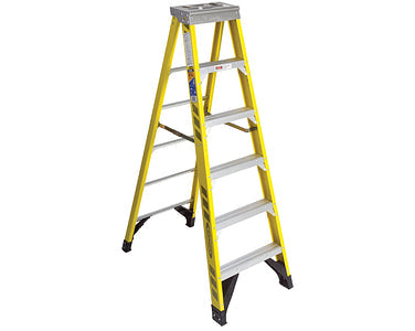 Werner 6ft Type IAA Fiberglass Step Ladder 7306 (6 ft.)