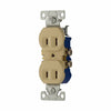 Eaton Cooper Wiring Residential Grade Duplex Receptacle 15A, 125V Ivory