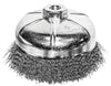 Century Drill And Tool Cup Brush Coarse Crimped 6″ Size 5/8 X 11 Arbor Safe Rpm 4,500 (6 X 5/8 X 11)