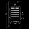 Pit Boss 5-Series Vertical Wood Pellet Smoker Black