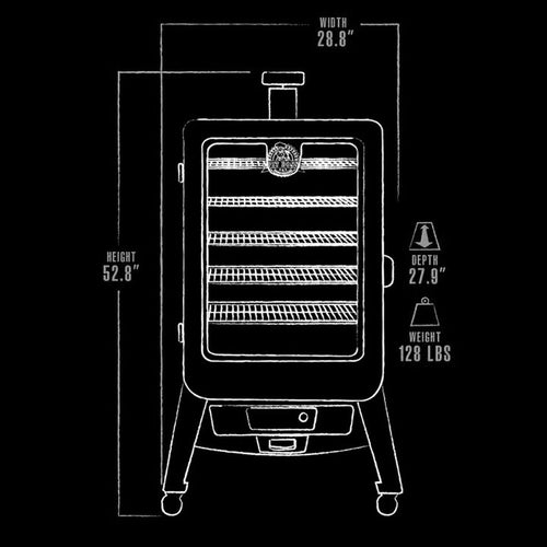 Pit Boss 5-Series Vertical Wood Pellet Smoker Black