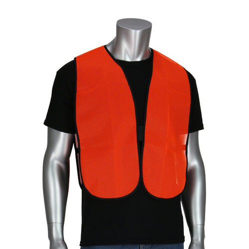 Safety Works Hi-Visibility Mesh Safety Vest (Orange)