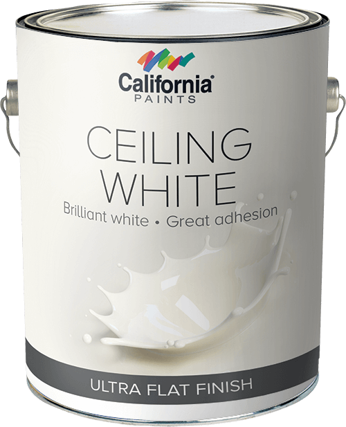 California Paint Latex Ceiling Flat, 5 Gallons  White (5 Gallons, White)