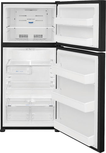 Frigidaire Top Freezer Refrigerator with 18.3 cu. ft. Capacity LED Lighting Black (18.3 Cu. Ft., White)