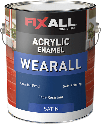 FixAll   Wearall Acrylic Satin Paint - Medium Base - 1 Gallon (1 Gallon)