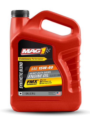 Mag 1® Synthetic Blend 15w-40 Ck-4 Heavy Duty Diesel Engine Oil 1 Gallon