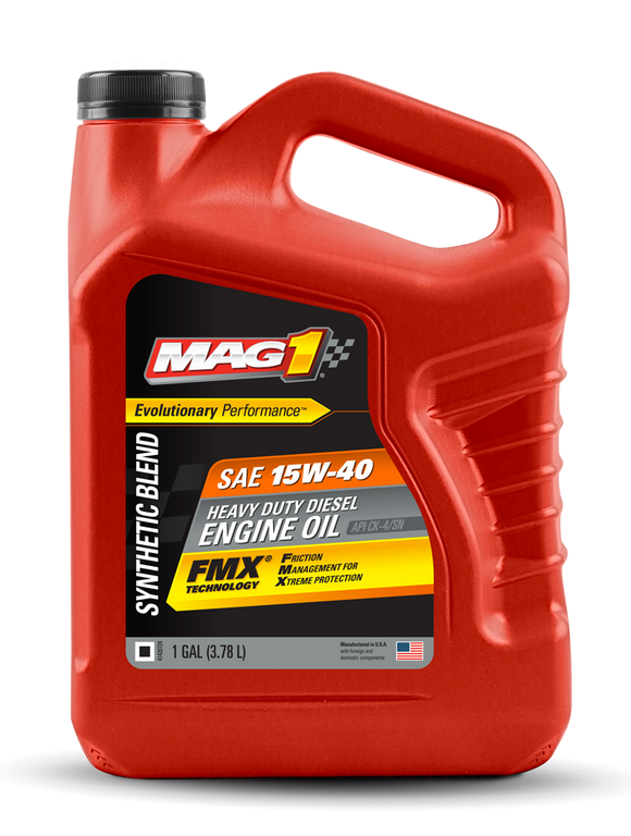 Mag 1® Synthetic Blend 15w-40 Ck-4 Heavy Duty Diesel Engine Oil 1 Gallon