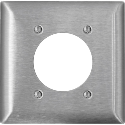 Leviton C-Series 2-Gang Stainless Steel Range/Dryer Wall Plate