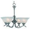 Hardware House 104029 Chandelier, Dover ~ 4 light, Satin Nickel