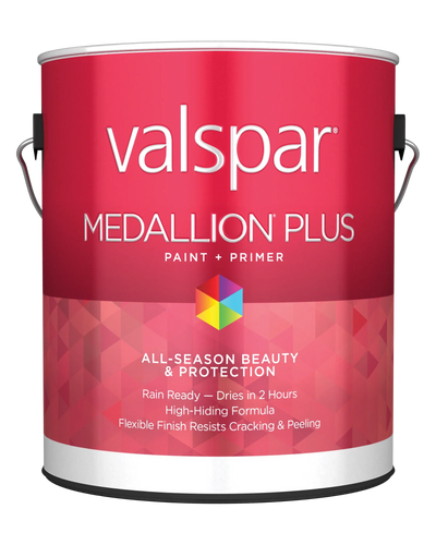 Valspar® Medallion® Plus Exterior Paint + Primer Flat 1 Gallon Tint Base (1 Gallon, Tint Base)