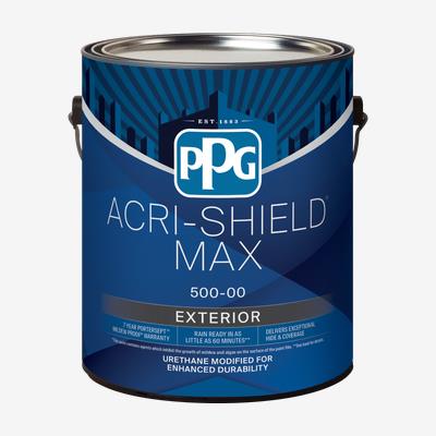 PPG Paint Acri-Shield Exterior Latex Semi-Gloss White Pastel Base Paint, 1 Gal