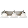 Design House  Bristol Vanity Light in Satin Nickel, 3-Light