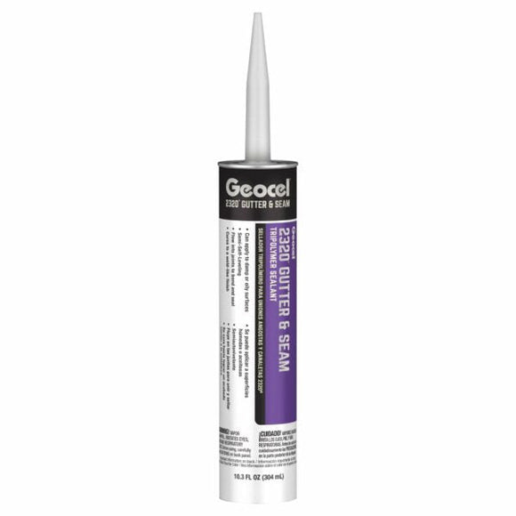 Geocel USA 2320® Construction Tripolymer Gutter And Narrow Seam Sealant 10.3 oz. Gray