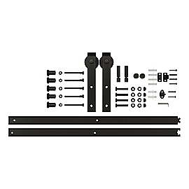 National Hardware Classic Interior Barn Door Kit (72, Matte Black - Boxed)