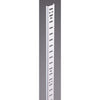 Knape & Vogt 255 Series 48 In. Zinc-Plated Steel Mortise-Mount Pilaster Shelf Standard