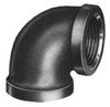BLACK MALLEABLE 90 ELBOW 1