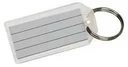Hy-ko Products Clear Plastic Key Tag,