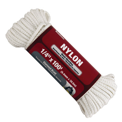 Kingcord 300491 3/4 In. X 150 Ft. White Twisted Nylon Rope