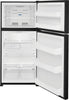 Frigidaire Top Freezer Refrigerator with 18.3 cu. ft. Capacity LED Lighting Black