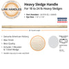 MidwestRake 36 Heavy Sledge Handle, For 18 To 24 Lb Sledges, 1-1/2 X 1-1/4 Eye