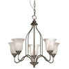 Hardware House 543934 Saturn Design Series Chandelier, Satin Nickel