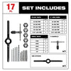 Milwaukee 17-Piece SAE Tap and Die Set