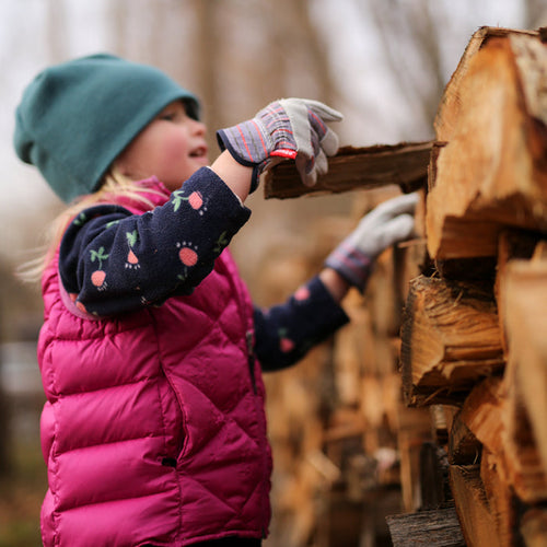 Kinco Kids' Suede Leather Palm with Safety Cuff
