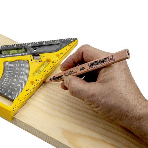 C.H. Hanson Carpenter Pencil-Medium Lead Raw Basswood