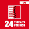 MILWAUKEE® Straight Flute Plug Tap & Drill Bit