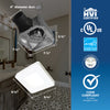Broan-NuTone® Roomside Series Bathroom Exhaust Fan w/ LED Light, 60 CFM, Energy Star®