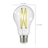 Satco S12442 12.5A19/CL/LED/927/120V/4PK