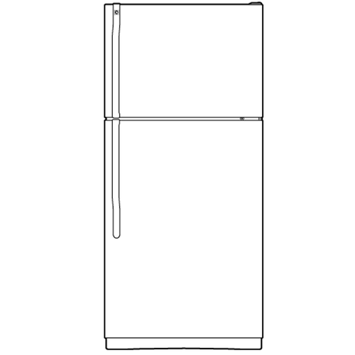 GE Appliances ENERGY STAR® 18.0 Cu. Ft. Top-Freezer Refrigerator