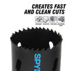 Spyder 600091CF 2-3/4 Bi-Metal Hole Saw Rapid Core Eject™