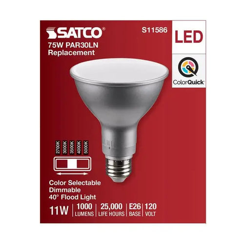 Satco S11586 11PAR30LN/LED/5CCT/FL/120V