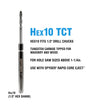 Spyder Hex10 1/2 TCT Quick Change Hole Saw Arbor Assembly Rapid Core Eject™