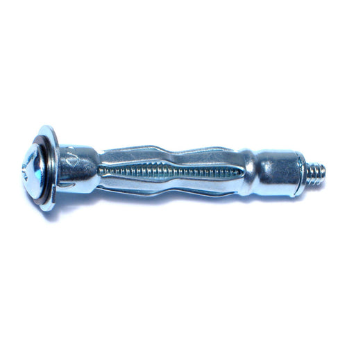Monster Fastener Zinc Plated Steel Coarse Thread Short Pan Head Hollow Wall Anchors
