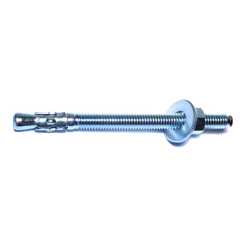 Monster Fastener Zinc Plated Steel Concrete Wedge Stud Anchor Bolts