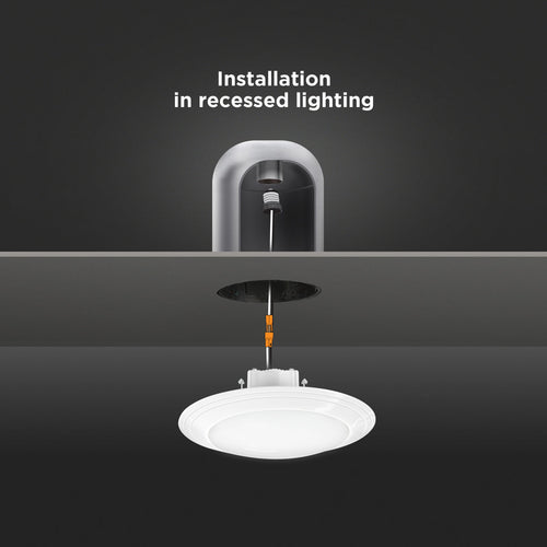 Feit Electric 74006/6WYCA 7.5 in. 12W (75W Replacement) Color Selectable Round LED Ceiling Downlight, White