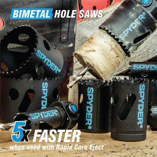 Spyder 600928CF 6-3/8 Bi-Metal Hole Saw Rapid Core Eject®