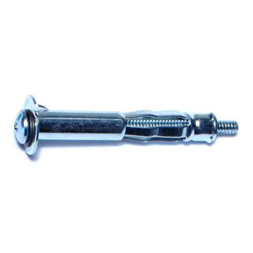 Monster Fastener Zinc Plated Steel Coarse Thread Long Pan Head Hollow Wall Anchors